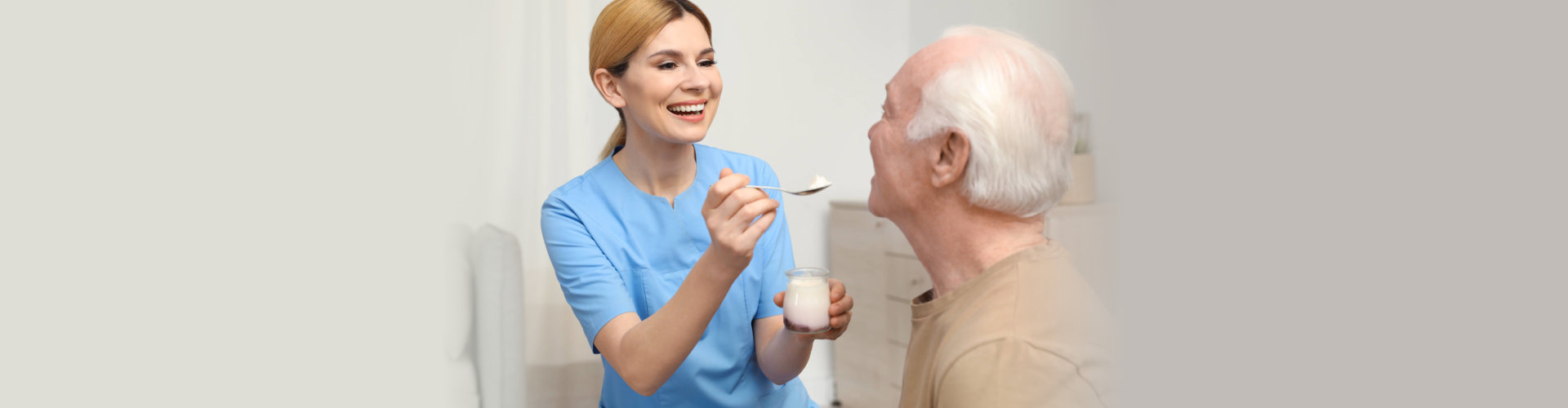 caregiver with her patient