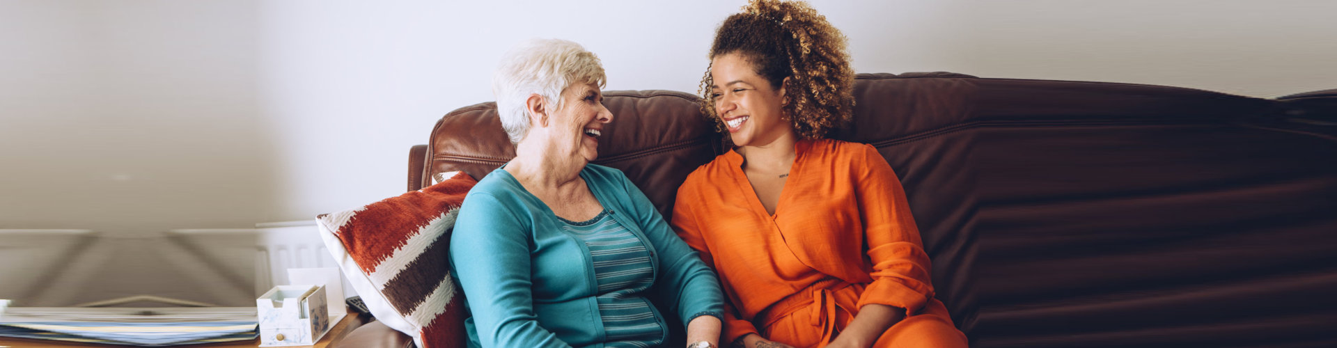 women smiling